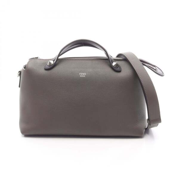 FENDI Handbags - Fendi BY THE WAY MEDIUM 2-Way Handbag, Leather, Women's, Gray/Black